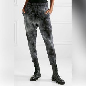NWT Nili Lotan Nolan Pant, Black & Gray Tie Dye XS